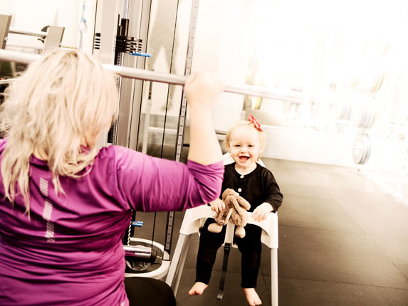 Gymträning med bebis
